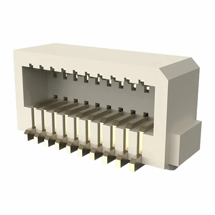 0.8 मिमी महिला हेडर डबल रो साइड एंट्री एसएमटी