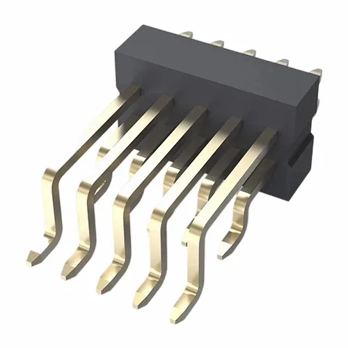 1.0 मिमी पिन हेडर डबल रो राइट एंगल एसएमटी