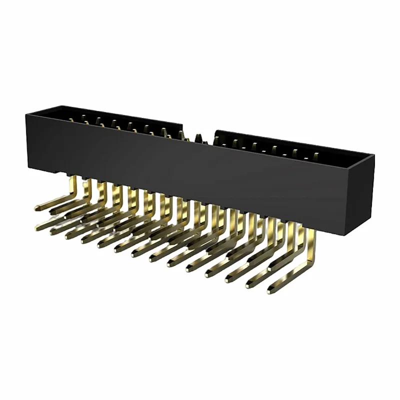 1.27 मिमी बॉक्स हेडर डबल रो राइट एंगल डिप