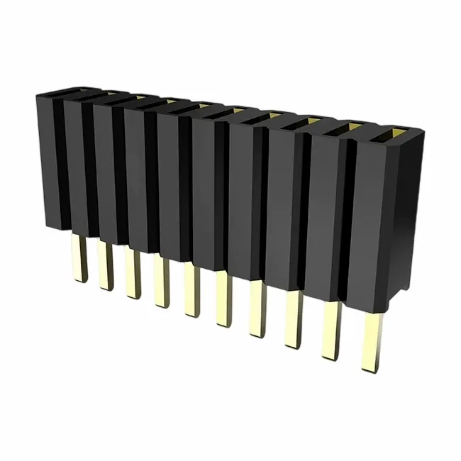 1.27x2.54 मिमी महिला हेडर डबल रो डुबकी