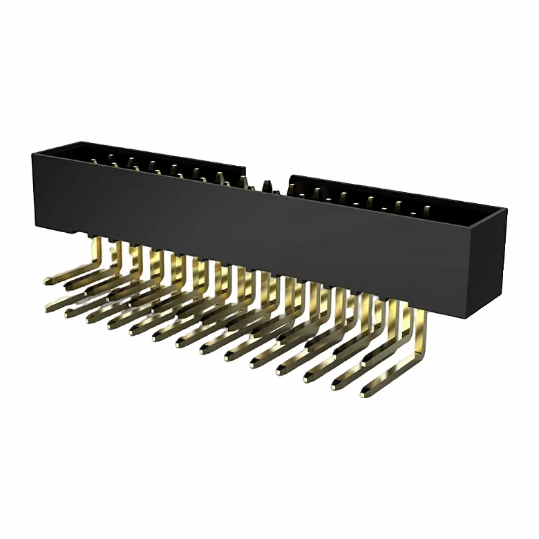 2.0 मिमी बॉक्स हेडर डबल रो राइट एंगल डिप