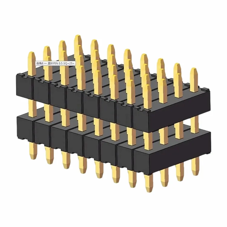 2.0 मिमी पिन हेडर चार पंक्ति सीधे